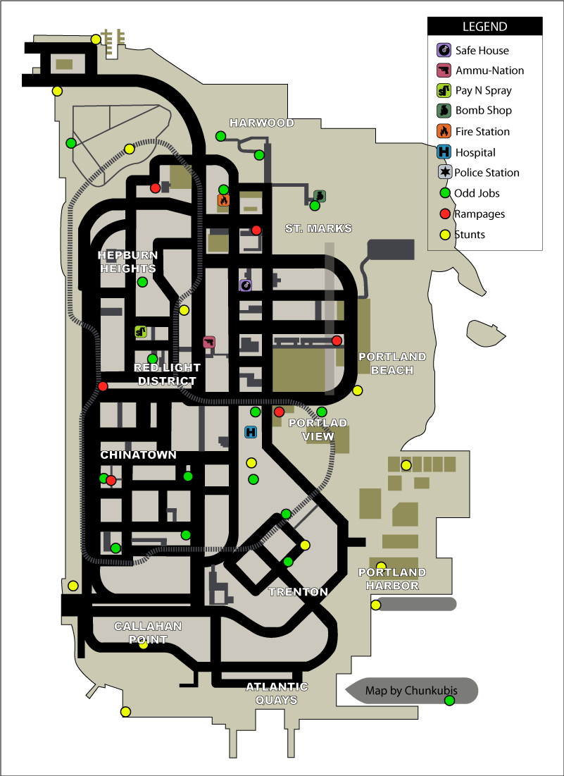 gta liberty city stories maps